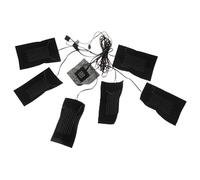Gatuida Almohadilla Térmica Eléctrica de Fibra de Carbono para Chaleco Pieza Calefactora Ajustable 1 Set para Ropa de Invierno Ligera y Portátil para Uso Personal y Viajes