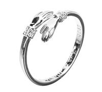 Gatuida Anillo de Abrazo de Mano Anillo Abierto Ajustable Obsequio de Compromiso para Novia para Mujeres Minimalista