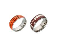 Gatuida Anillo De Acero De Titanio Diseño De Baloncesto Anillo Fino De Impresión Uv Para Deportistas y Hombres Temática De