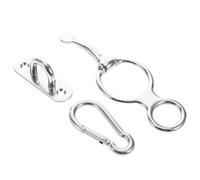 Gatuida Anillo de Amarre para Caballo de Acero Inoxidable Duradero con Perno de Ojo Equipo de Entrenamiento Equino Versátil para Establos y Manejo Seguro