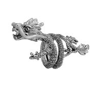 Gatuida Anillo De Dragón Luminoso Para Hombre Anillo Vikingo De Aleación Plateada Efecto Nocturno Joyería Para Fiestas y Regalos Obsequios