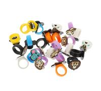 Gatuida Anillos De Animales Del Bosque Para Fiesta, De Pvc, 25 Piezas, Gruesos y Coloridos, Para Niños y Adultos, Decoración Divertida Para Fiestas y Regalos