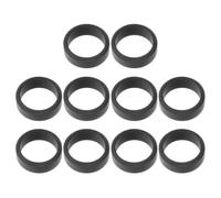 Gatuida Anillos de Silicona Negros Resistentes al Desgaste y Antiarañazos para Hombre 10 Flexibles y Deportivos para Natación y Buceo