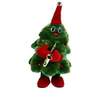 Gatuida Árbol de Navidad de Peluche Eléctrico con Movimiento y Canciones, Juguete Navideño Luces Led, Tamaño Compacto para Decoración del Hogar y Obsequio de Navidad Divertido