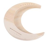 Gatuida Arpa de Lira de Madera 7 Cuerdas Forma de Luna, Instrumento Musical Portátil para Principiantes, Conjunto de Arpa de Cuerda Adecuado para Práctica y Obsequio Creativo