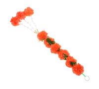Gatuida Artificial Marigold Garland Long Strands Diwali Hanging Decorations Fake Marigold Garland For Day of The Dead Mexican Party Home Wedding Decor