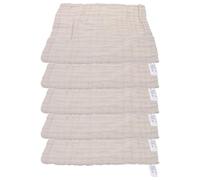 Gatuida Baberos Tipo Bandana para Ñiño 5 Piezas 25×25 CM Paños de Muselina de Algodón 6 Capas Absorbentes para Eructar y Dentición Toallas Suaves para Recién Nacido Uso Diario y Viaje