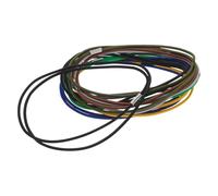 Gatuida Bandas Elásticas para Bolsas de Basura 10 Piezas 70 Cm Mixtas, Correas Elásticas Reutilizables para Cubo de Basura de Cocina, Baño y Oficina, Soporte Ajustable para Color