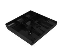 Gatuida Bandeja Caja Registradora de Plástico con 3 Compartimentos, Organizador Compacto para Billetes y Monedas, Cajón para Caja de Registro en Comercio Minorista