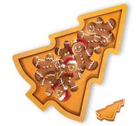 Gatuida Bandeja decorativa de madera de acacia, 28 x 20 x 1 cm, bandeja de madera para aperitivos, postres, pasteles, aperitivos, pan, carne, verduras, queso, jamón