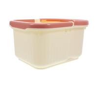 Gatuida Bañera de Pies Saludable para Pedicura Color Crema Función de Masaje para Spa Casa y Oficina Cubo para Lavar Pies de Plástico