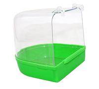 Gatuida Bañera para Pájaros de Jaula para Canarios y Periquitos Accesorio de Baño para Aves Pequeñas Color Aleatorio Color Aleatorio Color Aleatorio