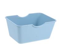 Gatuida Baño De Hámster Bañera De Jerbo Tazón De Baño para Jerbos Escondite De Hámster Cama para Dormir De Hámster Choza De Chinchillas Hámster Contenedor De Arena Abs Sky-Blue