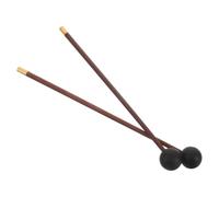 Gatuida Baquetas para Percusión de Madera y Goma Superficie Optimizada y Agarre Cómodo para Práctica E Improvisación Musical, Pack de 2 Unidades Color Café