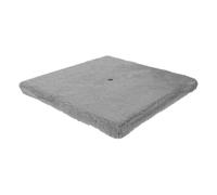 Gatuida Base Rascadora para Gatos 26X26 CM Gris Superficie de Felpa Plataforma Estable para Bricolaje Accesorio de Repuesto para Rascador Adecuado para Renovar y Ampliar Árboles para