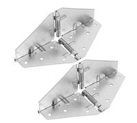 Gatuida Bisagras Plegables de Metal para Mesa Plegable Bisagra de Solapa Pequeña de Acero Inoxidable Duraderas 2 Unidades Uso para Muebles y Mesas Auxiliares