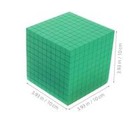 Gatuida Bloques Matemáticos de Espuma para Material Educativo Base con Sistema Decimal de Seguro y Suave para Aprendizaje Manipulativos para Preescolar y Desarrollo