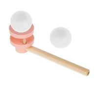 Gatuida Bolas Flotantes de Madera para Juguete Educativo para Soplar Mejora Coordinación y Comunicación para Fiestas Infantiles y Actividades al Aire
