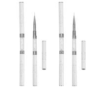 Gatuida Bolígrafo para Diseño de Uñas Doble Punta Set de 4 Pinceles Delineadores para Detalles Finos Accesorios para Decoración de Uñas Punta Fina Uso Profesional en Manicura y