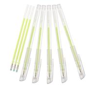 Gatuida Bolígrafo para Marcado de Piel Fluorescente Verde Resistente al Agua con 5 Unidades y 3 Recambios Herramienta de Mapeo para Cejas y Maquillaje de Precisión Adecuado para