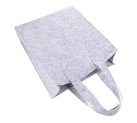 Gatuida Bolsa Compra de Fieltro Bolsa de Compras Reciclada Plegable Reutilizable Fácil de Transportar y Guardar Gris