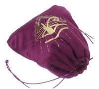 Gatuida Bolsa De Almacenamiento De Joyas y Cartas De Tarot, Terciopelo Grueso Morado, Cordón Ajustable, Para Niñas y Uso Esotérico, Tamaño Pequeño y Práctica Para Guardar Runas y Cristales