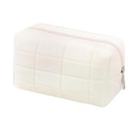 Gatuida Bolsa De Maquillaje Portátil Multiusos 1 Unidad Tamaño Pequeño Poliéster Beige para Cuidado Personal Viaje Compartimentos Organizadores