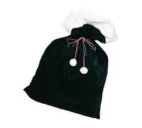 Gatuida Bolsa de Obsequio de Papá Noel Verde Oscuro Bolsa Reutilizable para Dulces Navideños de Fiesta de Navidad para Transportar Regalos