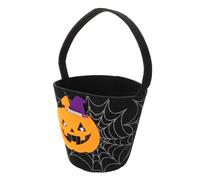 Gatuida Bolsa de Regalo Halloween No Tejida Resistente con Diseño Calabaza y Mediano para Dulces Galletas y Pequeños Regalos Reutilizable