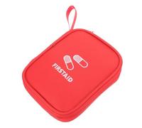 Gatuida Bolsa Médica Portátil Pequeña Resistente para Primeros Auxilios Organizador Ligero con Gran Apertura para Viaje Hogar y Emergencias Bolsa de Medicina Multifuncional Roja