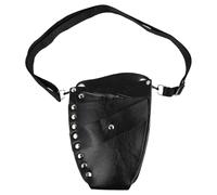 Gatuida Bolsa Porta Tijeras y Peine para Peluquero, Kit Compacto De Cinturón De Cuero Resistente, Multifuncional para Herramientas De Corte, Accesorios De Cabello En Salones y Barberías