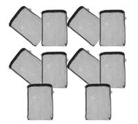 Gatuida Bolsas de Filtro para Peceras 12 Piezas Negras D5 Malla Fina de 2000 Micras Reutilizables con Cremallera para Medios Filtrantes como Carbón Activado y Anillos Cerámicos Alta