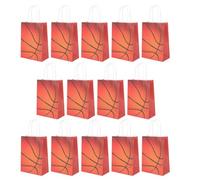 Gatuida Bolsas de Obsequio de Baloncesto Pequeñas 24 Piezas, Bolsas de Papel Portátiles para Dulces y Fiestas, Reutilizables y Resistentes, Ideales para Festivales y Envoltorios de