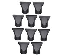 Gatuida Boquillas Concentradoras para Reducir Frizz y Brillo para Secador de Pelo Negro Herramienta de Peluquería Profesional 10 Piezas Accesorio Pequeño de Pp y PC