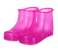 Gatuida Botas para Remojar Pies Portátiles Tamaño Grande Lavadero para Baño de Pies Masaje Diseño Alto para Inmersión Total Color Rosa Fucsia Calzado para Spa en Casa