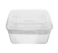 Gatuida Botiquín de Primeros Auxilios Portátil Caja de Plástico Transparente con Tapa y Asa Organizador de Botiquines para Viajes para Oficina y Emergencias