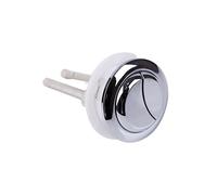 Gatuida Botón Pulsador Doble Descarga para Tanque Inodoro Diseño Redondo Plástico Resistente Compatible Mecanismos Cisterna Colores Plata y Blanco