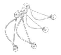 Gatuida Botones para Ajustar Cintura de Pantalones Vaqueros, Pinzas Prácticas sin Coser, Tamaño Pequeño y Grande, Color Plata Perla, Juego de 4 Piezas para Reducir Talla y Ajustar Jeans