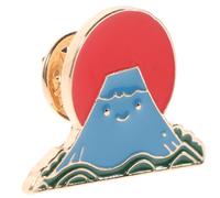 Gatuida Broche de Ropa Japonés Fuji San, Accesorio de Vestir Esmaltado, Broche Insignia Femenino, Diseño Caricatura, Uso Casual y Festivo, Tamaño Pequeño, Color Multicolor