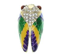 Gatuida Broche Pecho Broche de Alfiler Pecho de Aleación en Forma de Cigarra, Accesorio Decorativo para Chaquetas y Bolsos, para Celebraciones y Graduaciones
