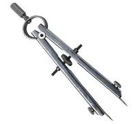 Gatuida Brújula para Dibujo Técnico de Acero Inoxidable Plata, Resistente y Precisa, Adecuado para Estudiantes y Arte en Salas de Dibujo