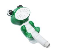 Gatuida Cabezal de Ducha Infantil de Mano con Diseño de Rana Material Suave Anticaídas y Aislante Térmico Práctico para Baño y Regalo Original
