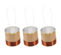 Gatuida Cable de Cobre para Reparación de Bobina Móvil de Woofer Resistencia Estable y Rendimiento Fiable, Kit de 3 Piezas de 3.5ω para Sistemas de Sonido Marrón
