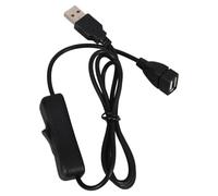 Gatuida Cable de extensión USB con botón de encendido/apagado, cable de extensión de alimentación de 5 V macho a hembra, de alimentación con núcleo de cobre y revestimiento de goma para