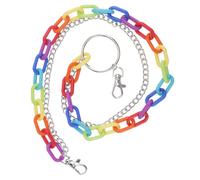 Gatuida Cadena de Cintura para Ropa Arcoíris de Acrílico Multicolor Accesorio de Decoración de Ropa Femenino Joyería de Moda Cintura Cadena para Pantalones Ligera y Versátil para Uso