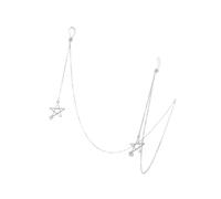 Gatuida Cadena de Gafas Mujer con Colgante de Perlas y Estrellas Correa Metálica Antideslizante para Gafas de Sol y Lentes Accesorio y Duradero para Prolongado