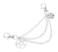 Gatuida Cadena Metálica para Zapatos Diseño de Estrella de Cinco Puntas Decoración de Calzado Unisex Accesorio de Aleación Resistente para Zapatillas Botas y Zapatos Deportivos