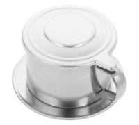 Gatuida Cafetera de Goteo Casera de Acero Inoxidable con Asa y Tapa, Filtro de Precisión 200ml para Oficina y Hogar