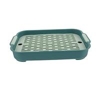 Gatuida Caja artículos de Limpieza para Mascotas Bandeja de baño de Conejito baño de Entrenamiento para IR al baño contenedor de plástico para conejitos pequeña Arena para Mascotas páginas