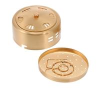 Gatuida Caja De Moxibustión De Cobre Portátil Redonda Para Terapia Moxa, Soporte Para Masajeador De Moxibustión Compacto, Ajuste De Temperatura, Uso Casa y Viajes, Herramienta De Masaje Terapéutico